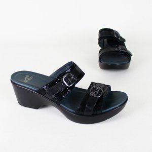 Dansko Jessie Black Slide Sandals